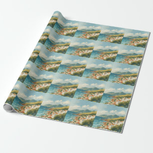 Papel De Presente Ilhas Baleares Viagem Vintage Riviera Francesa