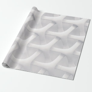 Papel De Presente Ilusões ópticas brancas e cinzas
