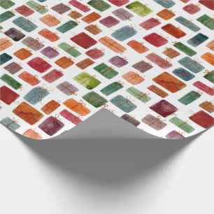 Papel De Presente Ilustração Apresenta Aquarela