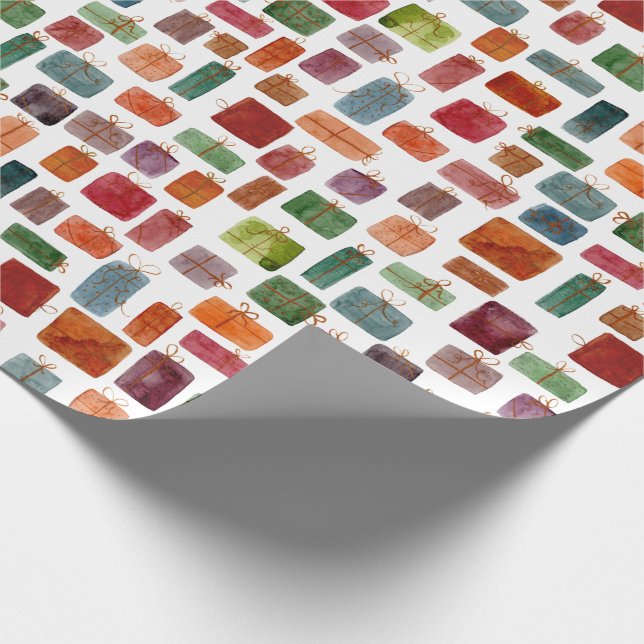 Papel De Presente Ilustração Apresenta Aquarela   (Ponta)