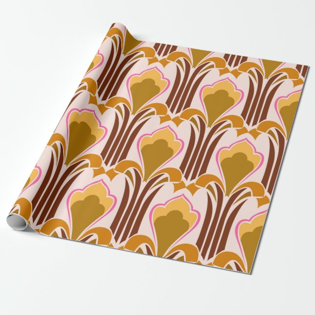 Papel De Presente Ilustração Bandana. padrão uniforme com tela (Desenrolado)