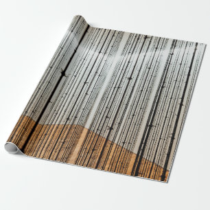 Papel De Presente Ilustração castanha e preta