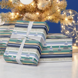 Papel De Presente Ilustração de Árvore de Suéter de Magia de Inverno