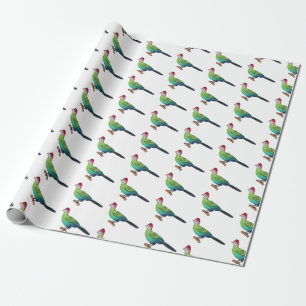 Papel De Presente Ilustração de desenho animado de pássaro turaco co