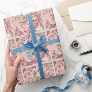Papel De Presente Ilustração de Lápis de Cor Floral Bonito (AI) Foto