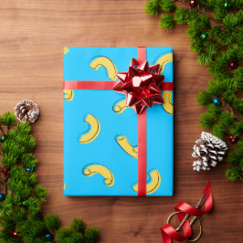 Papel De Presente Ilustração de Macarrão com Queijo