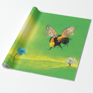 Papel De Presente Ilustração de voo de abelha