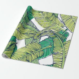 Papel De Presente ilustração/vinheta da ilha tropical