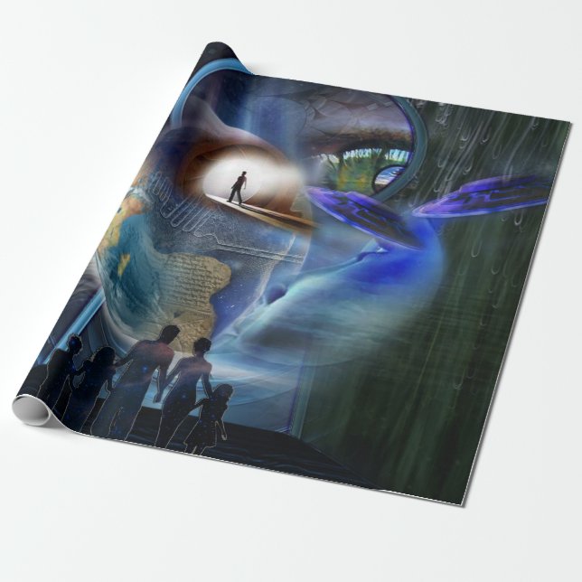 Papel De Presente ilustrações do livro Reality Shifters (Desenrolado)