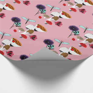 Papel De Presente Imagem da Natureza das Borboletas