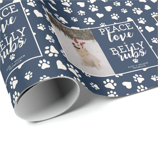 Papel De Presente Imagem de Cachorro Engraçada Personalizar Foto de  (Ponta do rolo)