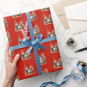 Papel De Presente Imagem de decoração antiga - GNOMOS DE JARDIM 42