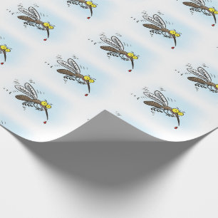 Papel De Presente Imagem de desenho animado de insetos mosquitos eng