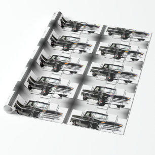 Papel De Presente Imagem do carro clássico para papel brilhante