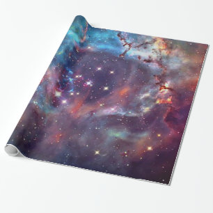 Papel De Presente Imagem espacial da Nebulosa da Galáxia.