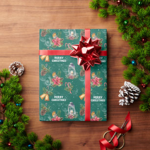 Papel De Presente Imagens de Natal brilham no chá