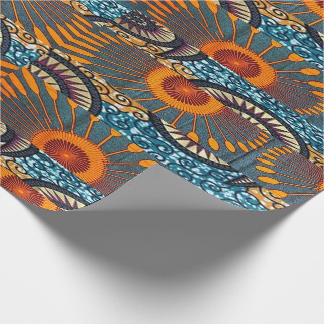 Papel De Presente Impressão afrocêntrico do Motif (Ponta)