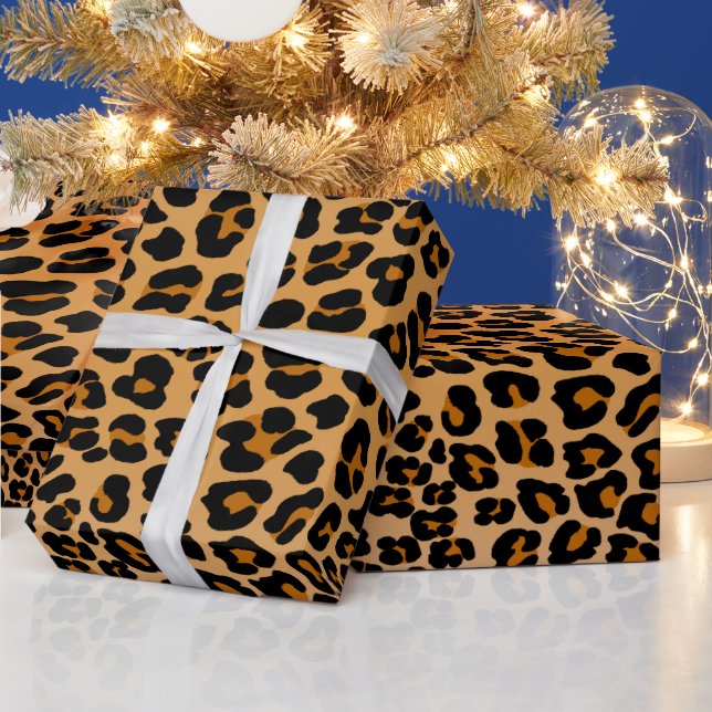 Papel De Presente Impressão animal de leopardo manchado  (Feriados)