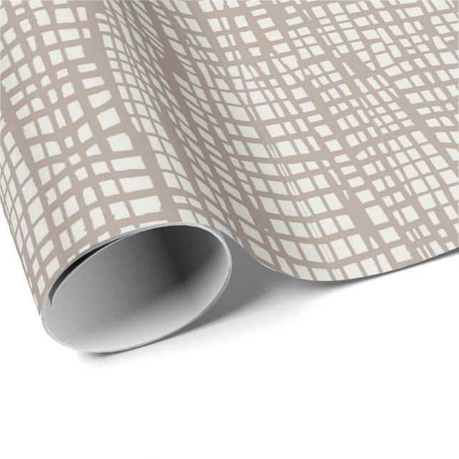 Papel De Presente Impressão animal marrom moca pele de crocodilo jac (Ponta do rolo)
