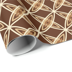 Papel De Presente Impressão atômico moderno do meio século -