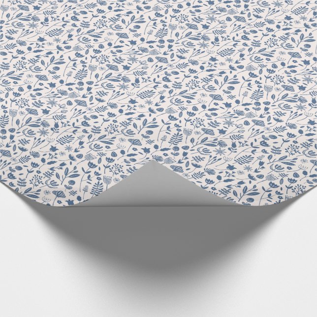 Papel De Presente Impressão botânico popular (Ponta)