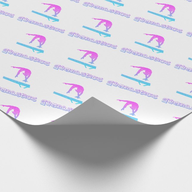 Papel De Presente Impressão da Trave de Equilíbrio de Ginástica     (Ponta)