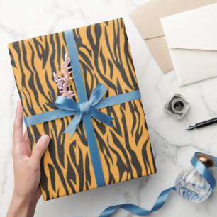 Papel De Presente Impressão de Animal Impressão de Tigre Tema de Saf