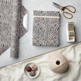 Papel De Presente Impressão de Animal Leopardo Chá de Noiva Moderno