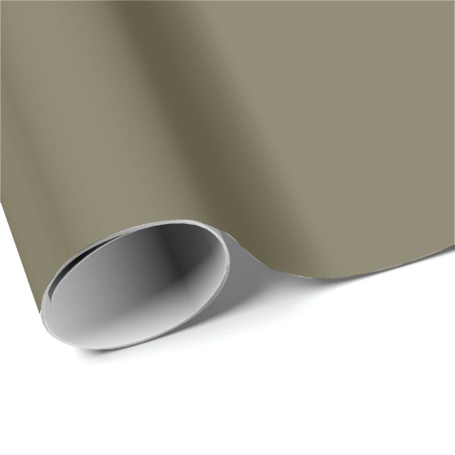 Papel De Presente Impressão de cor sólida verde da Martini, neutro (Ponta do rolo)