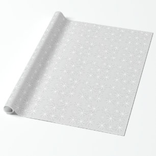 Papel De Presente Impressão de Natal em Floco de Neve