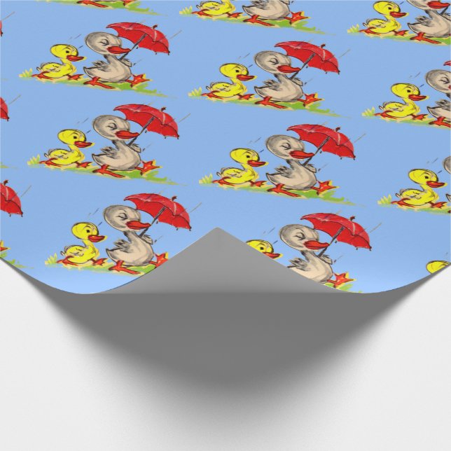 Papel De Presente impressão de pato e pato (Ponta)