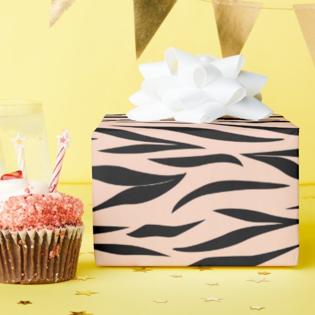 Papel De Presente Impressão de Tiger para Doce 16 Surpresa sem Sede (Festa de aniversário)