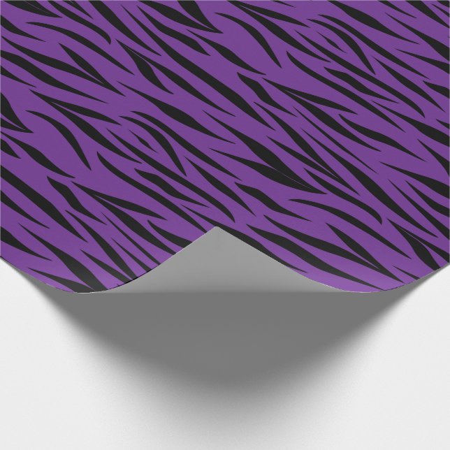 Papel De Presente Impressão de Tigre para Graduação Presentes Roxos  (Ponta)