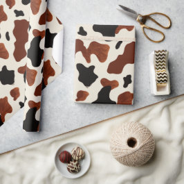 Papel De Presente Impressão de Vaca
