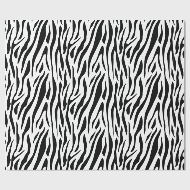 Papel De Presente Impressão de Zebra (Aberto)