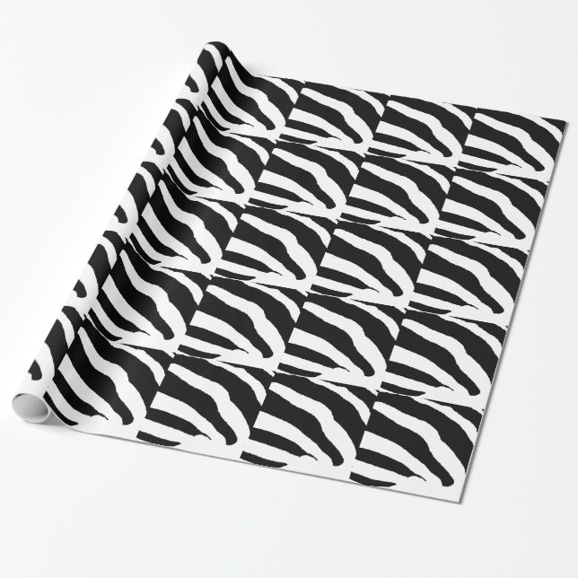Papel De Presente Impressão de zebra (Desenrolado)