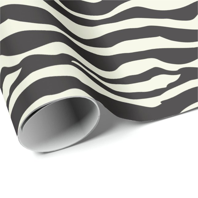 Papel De Presente Impressão de Zebra Animal (Ponta do rolo)