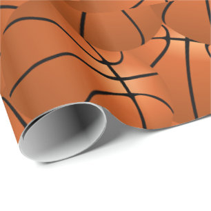 Papel De Presente Impressão do basquetebol