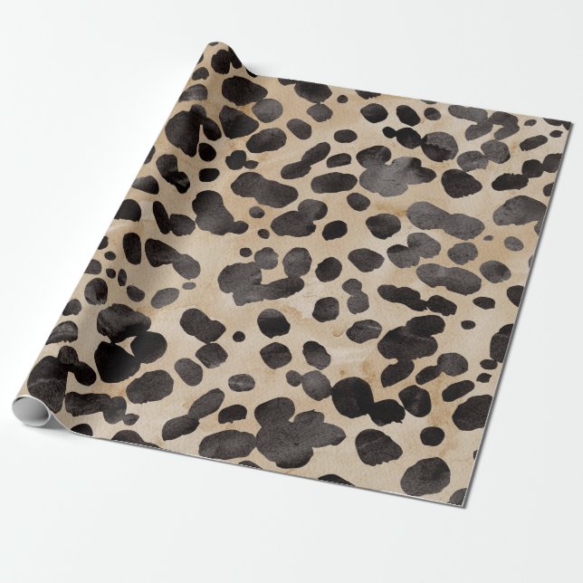 Papel De Presente Impressão em animais negros e Na moda - Design-leo (Desenrolado)