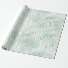 Papel De Presente Impressão Glam Mint Zebra
