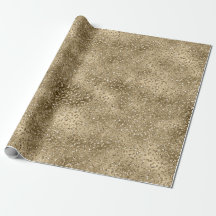 Impressão Leopardo Glitzy Glitzy Dourada