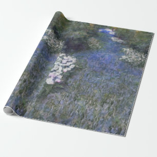 Papel De Presente Impressionista do Caminho da Floresta Azul