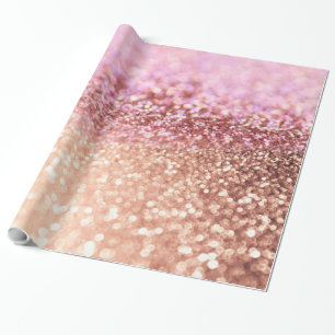 Papel De Presente Inclinação cor-de-rosa Sparkling do brilho de