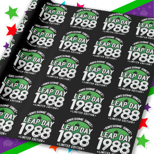 Papel De Presente Incrível Desde 1988 Dia do Ano Leap Fev 29 Anivers