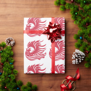 Papel De Presente Incrível Trabalho de arte digital de Águia Patriót