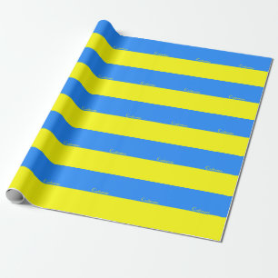 Papel De Presente Indicador da Ucrânia Blue Yellow Thunder_Cove
