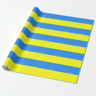 Papel De Presente Indicador da Ucrânia Blue Yellow Thunder_Cove