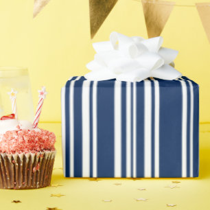 Papel De Presente Índio Mestiço Moderno e Stripes Brancas