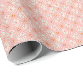 Papel De Presente Infiniti Estrela Rosa Corada