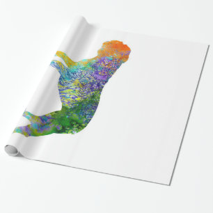 Papel De Presente Inglês Buldoart Watercolor   Pão de Aquarela